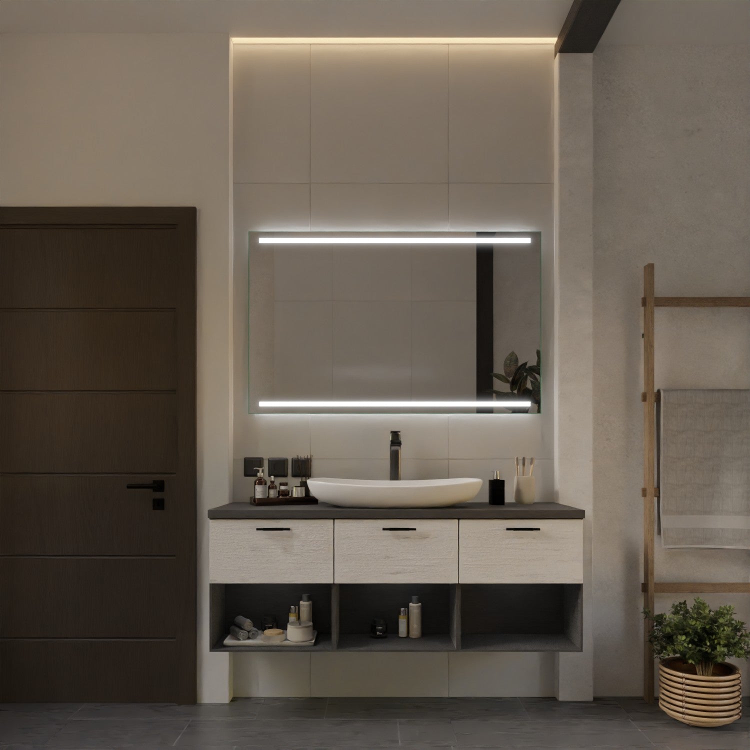 LED mirrors with custom dimensions - Göttingen