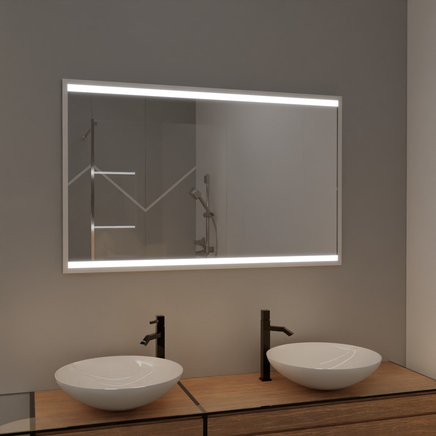 LED mirror with frame - Japan