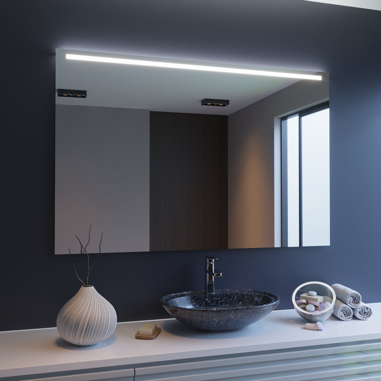 Badspiegel mit LED - Kiel