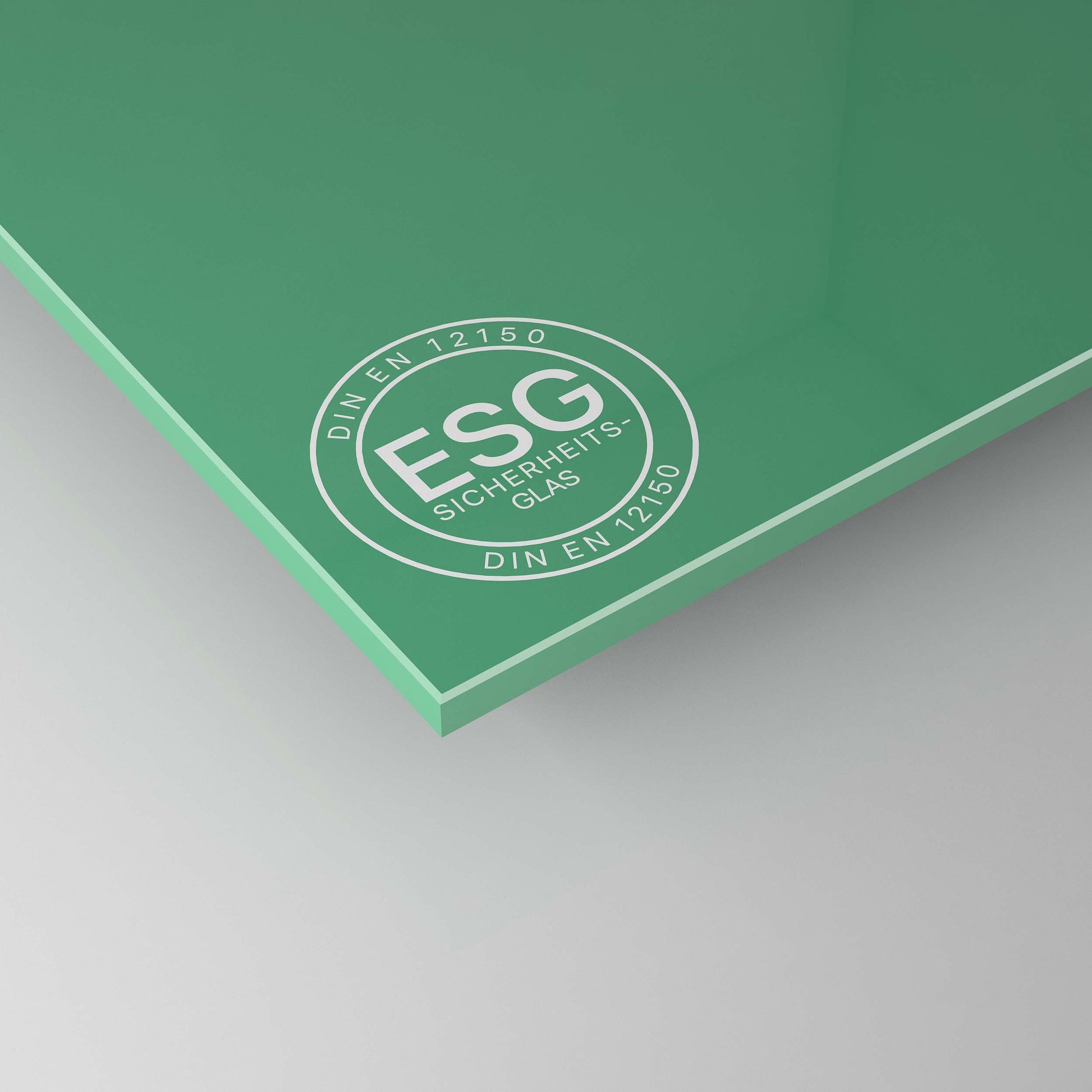 4 mm Grün Lackiert Satinato ESG