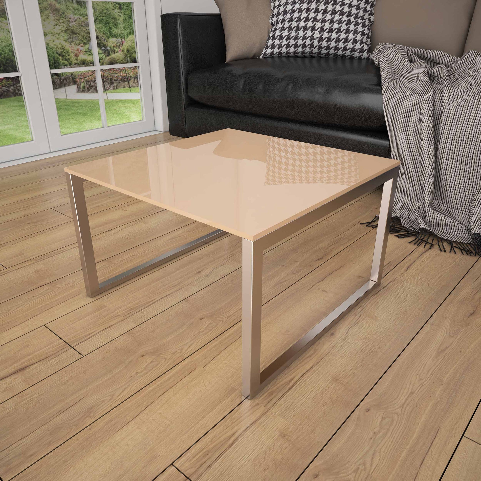 Rosa / Nude REF 4320 - Glasplatte Tisch