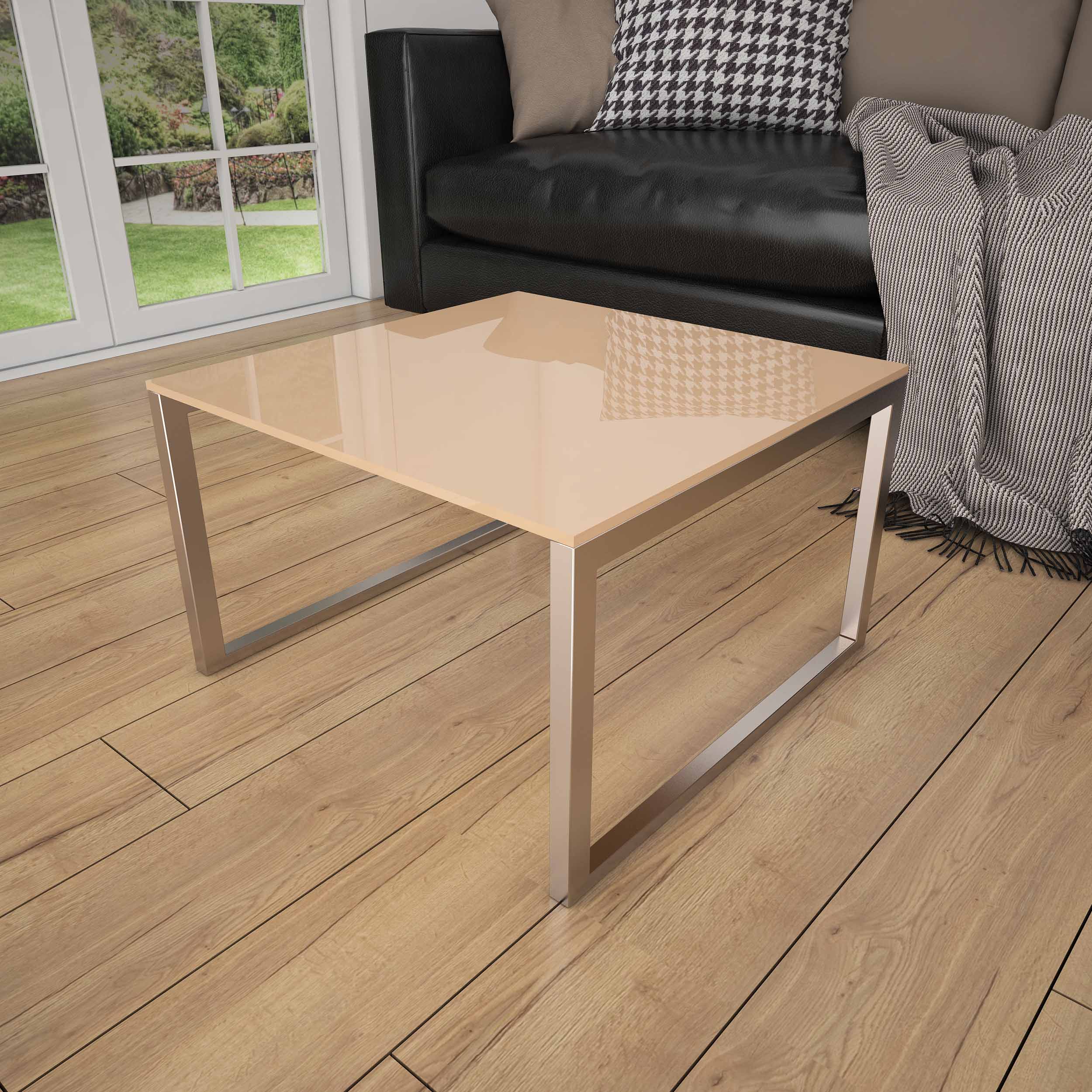 Rosa / Nude REF 4320 - Glasplatte Tisch