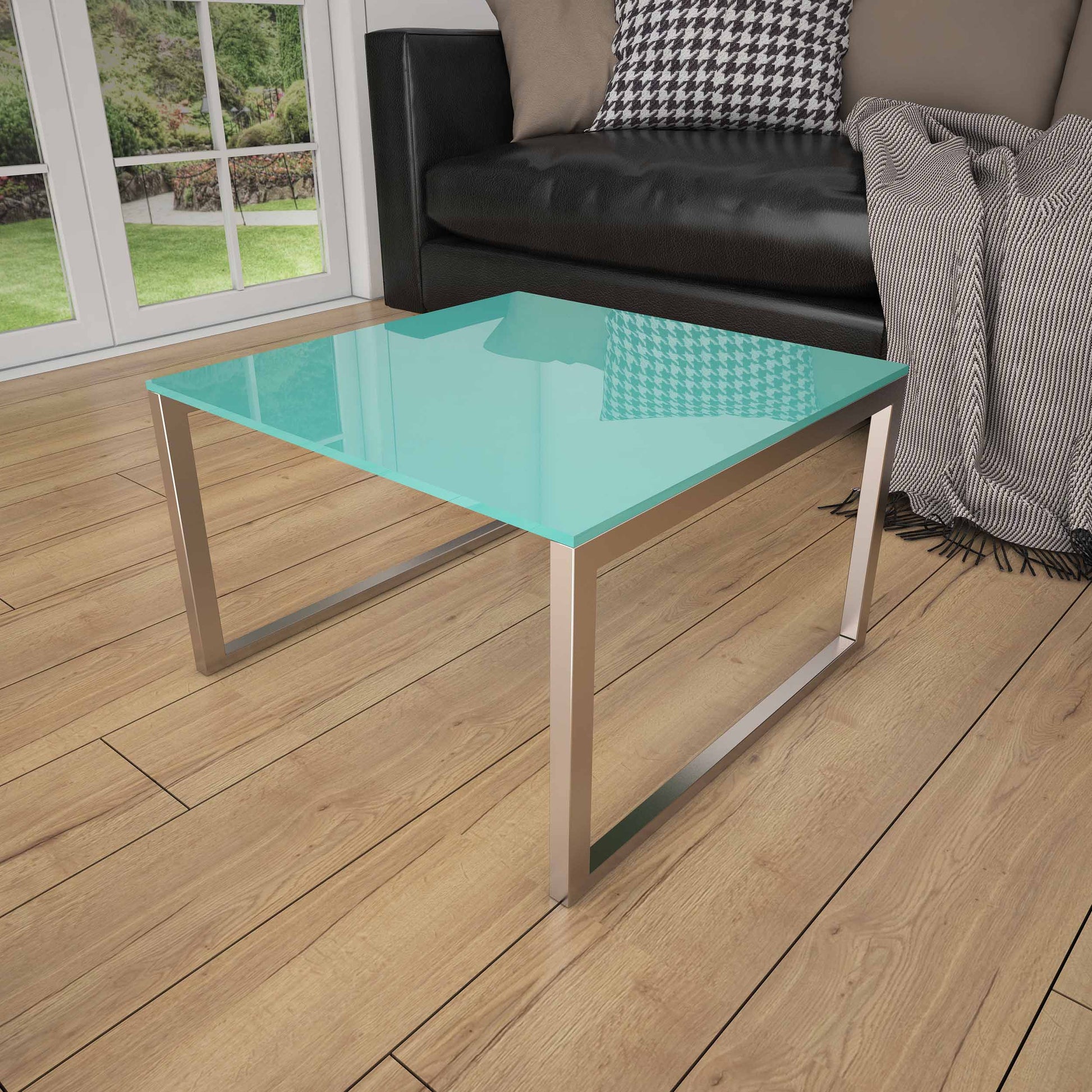 Türkis Grün REF 4020 - Glasplatte Tisch