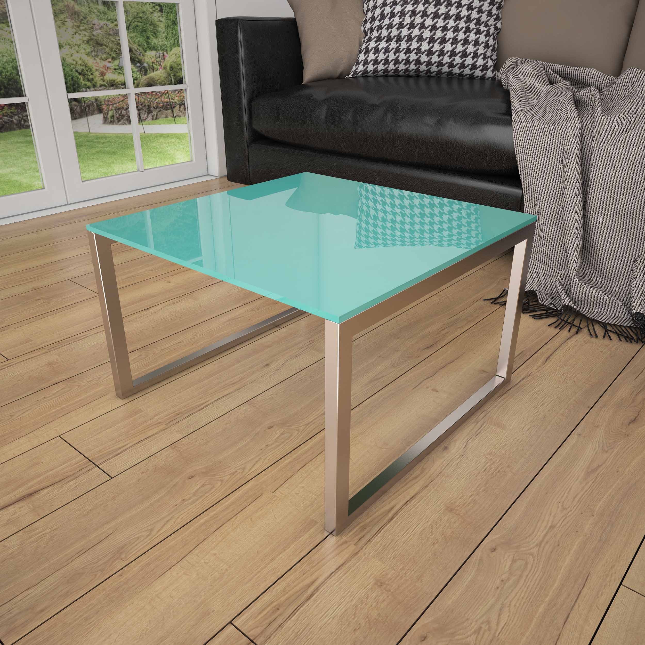 Türkis Grün REF 4020 - Glasplatte Tisch