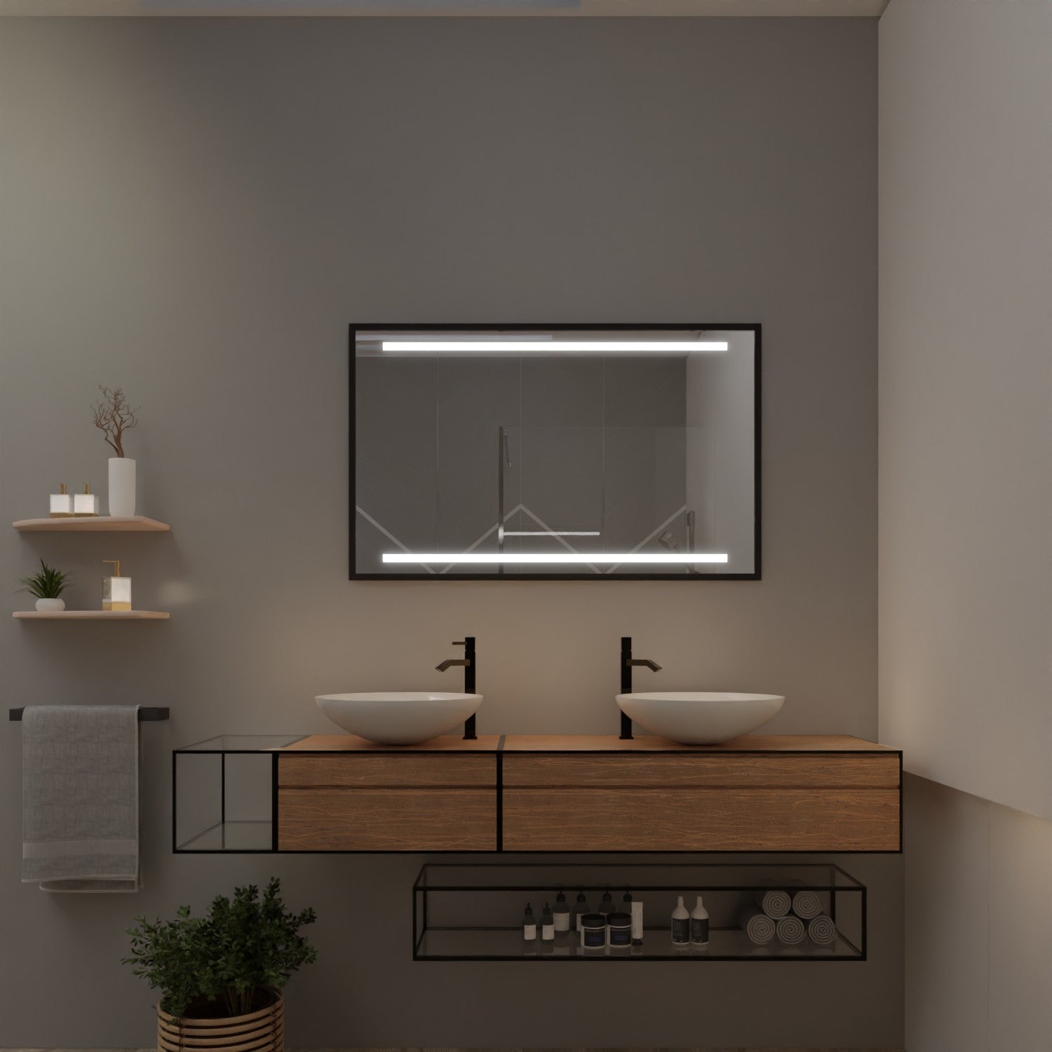 Rahmenspiegel mit LED - Bangladesch