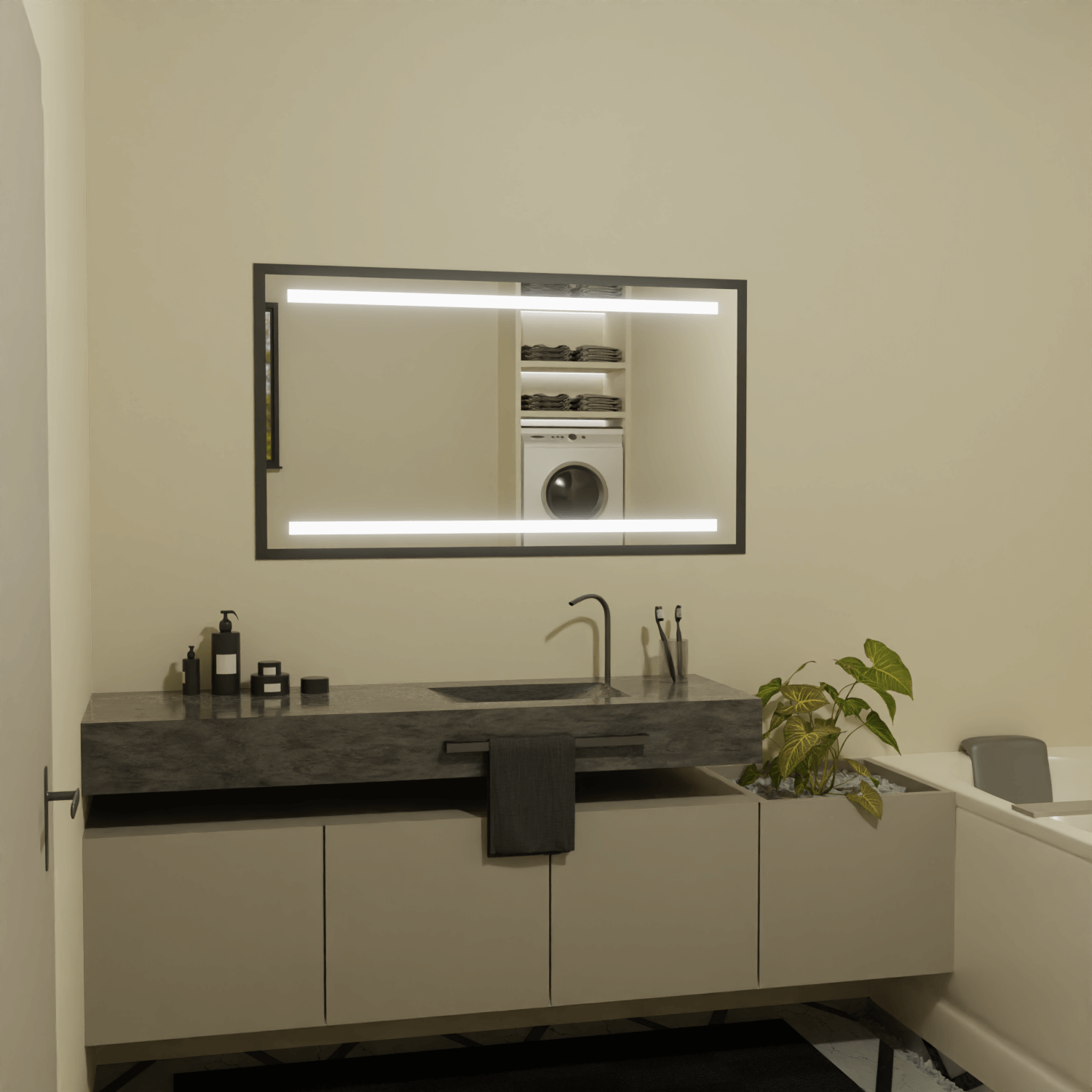 Rahmenspiegel mit LED - Bangladesch