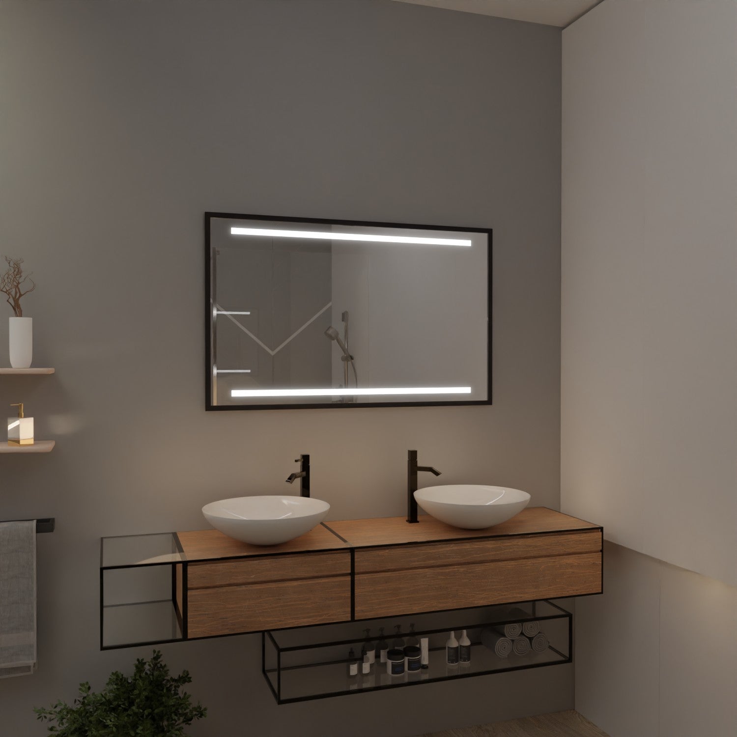 Rahmenspiegel mit LED - Bangladesch