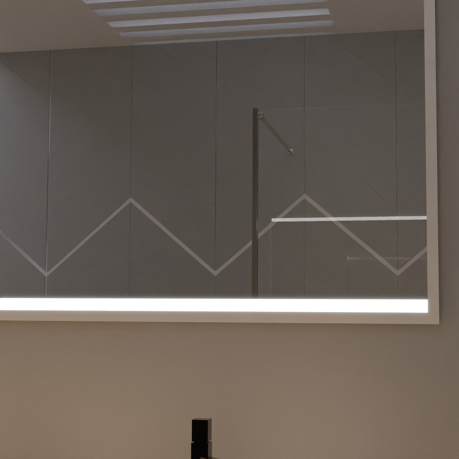LED Spiegel mit Rahmen - Japan