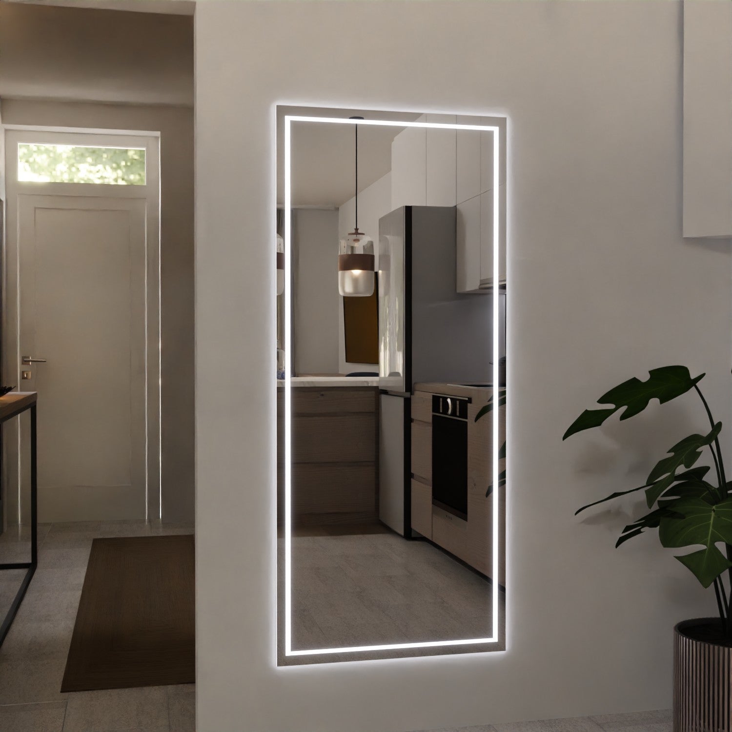 Wandspiegel mit LED-Beleuchtung - Hugo