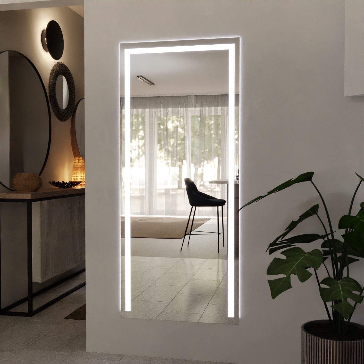 LED Wandspiegel nach Maß - Vera