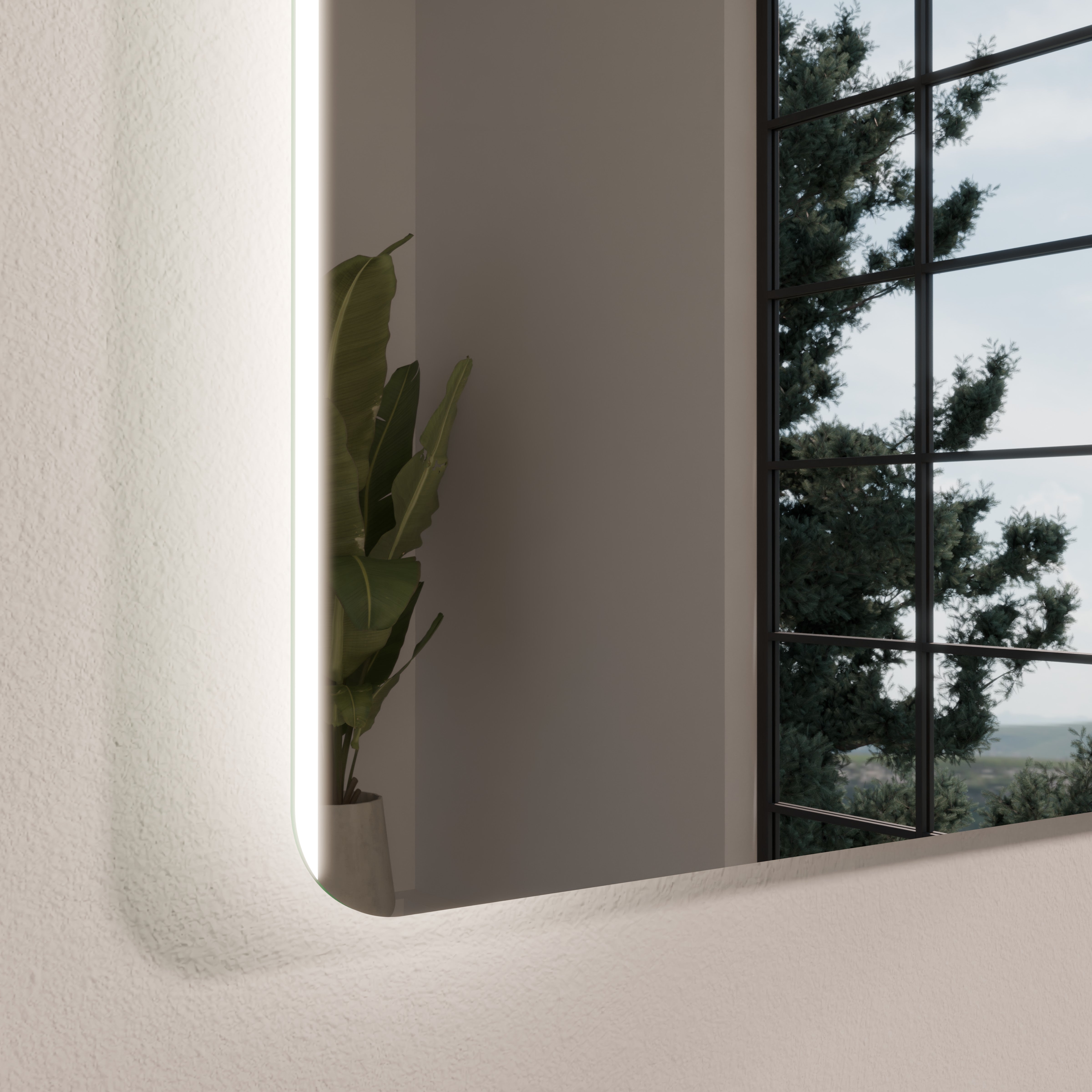 Lichtspiegel mit abgerundeten Ecken - Nova