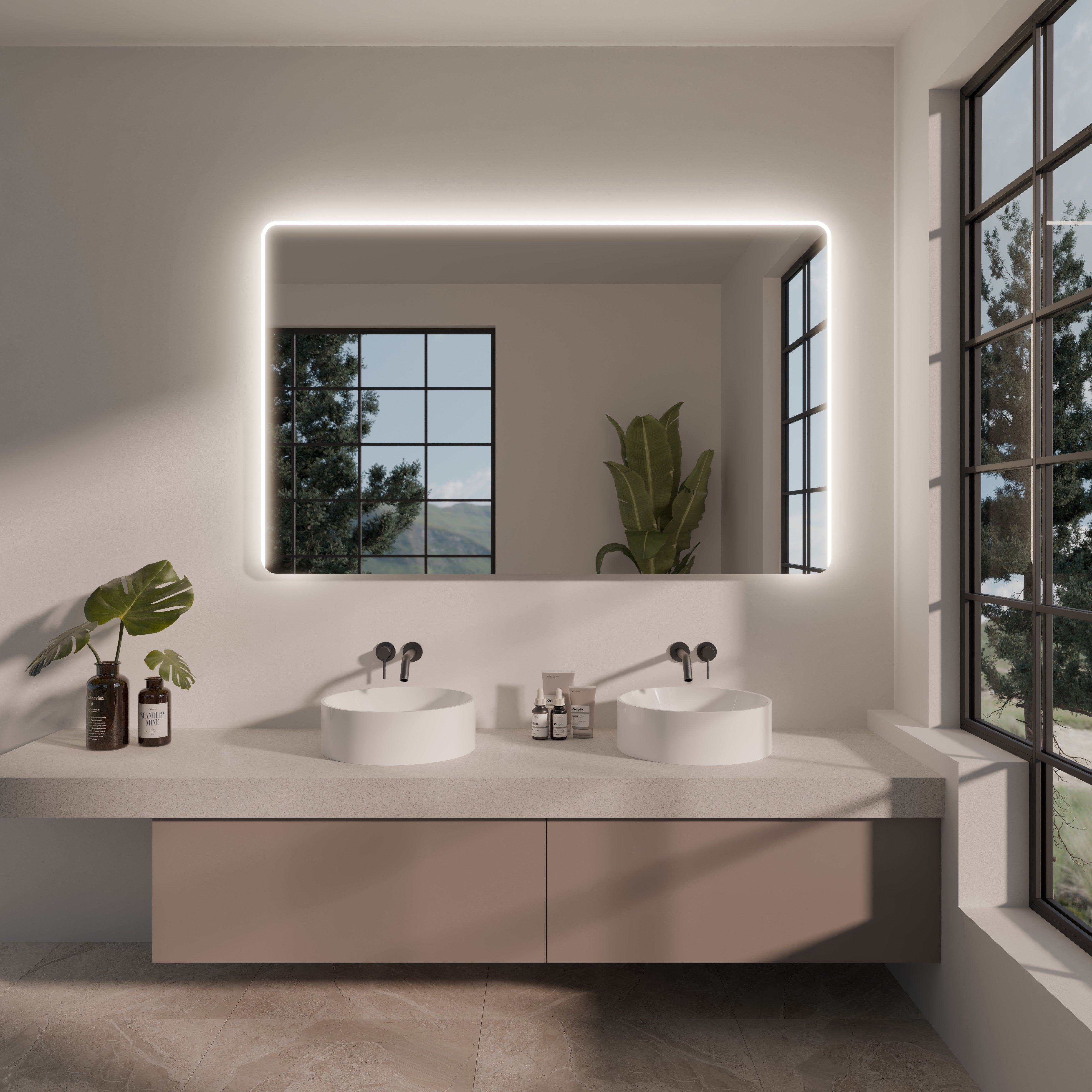 Lichtspiegel mit abgerundeten Ecken - Nova