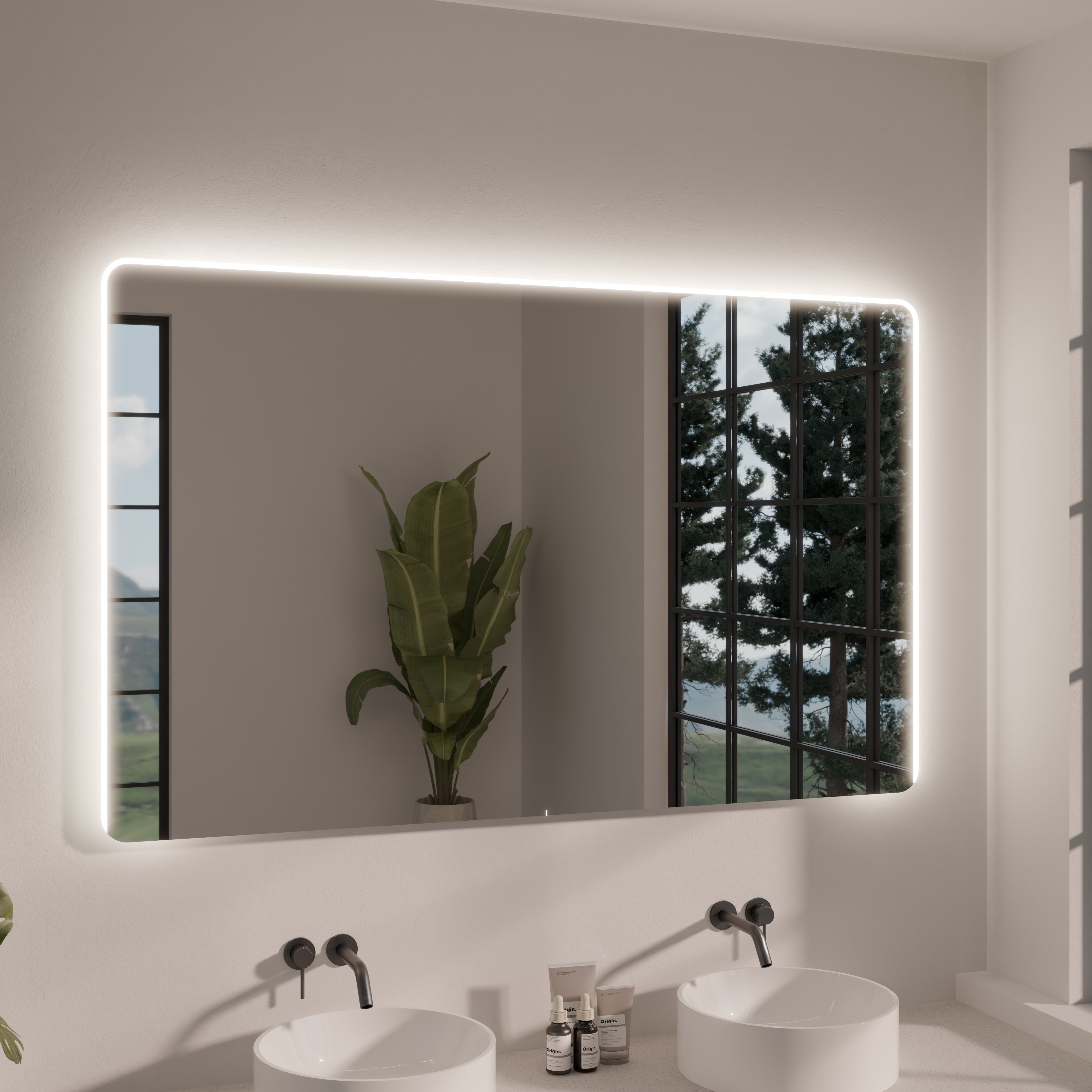 Lichtspiegel mit abgerundeten Ecken - Nova