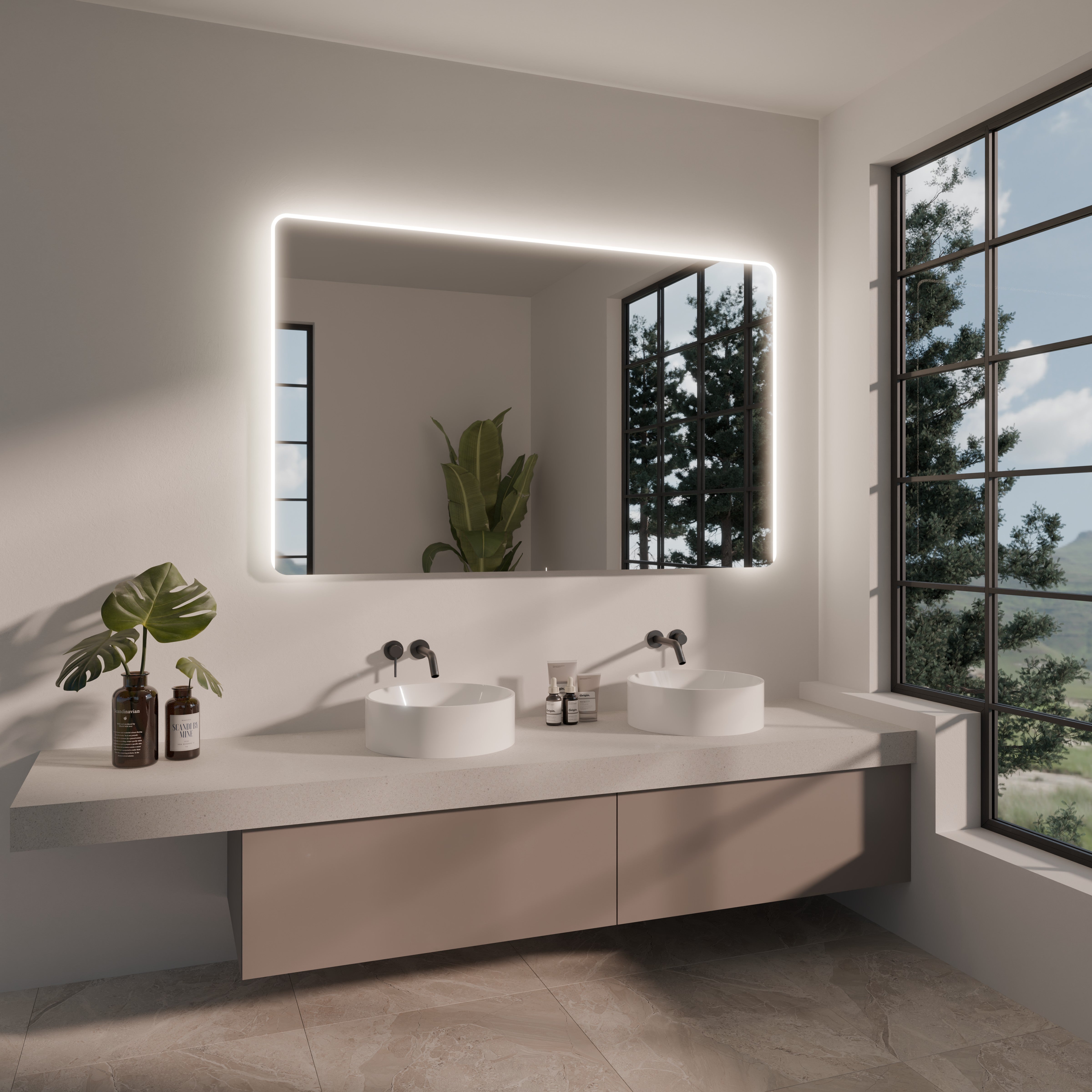 Lichtspiegel mit abgerundeten Ecken - Nova